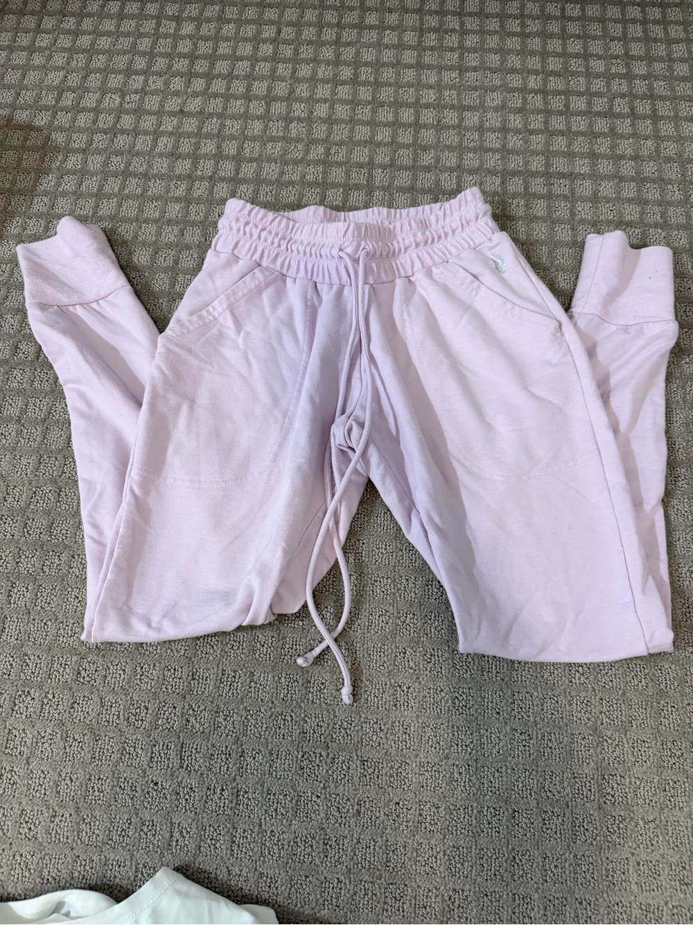 Free People Lavender Drawstring Leggings